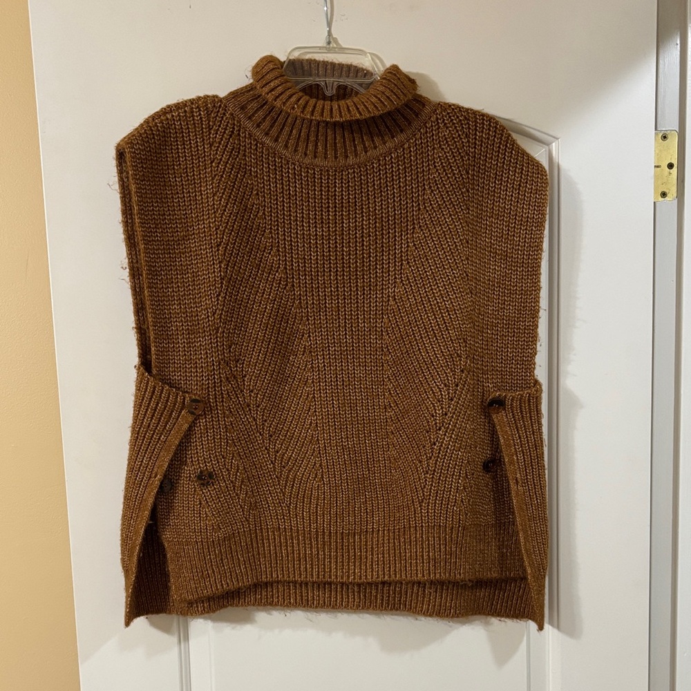Anthropologie Brown Turtleneck Sweater